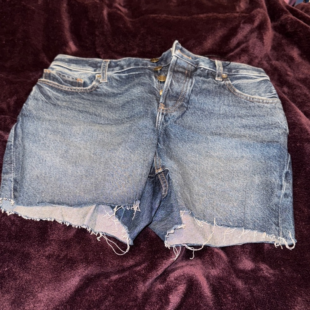Express Dark Blue Jean Shorts
